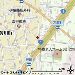 静岡県浜松市中央区芳川町488周辺の地図