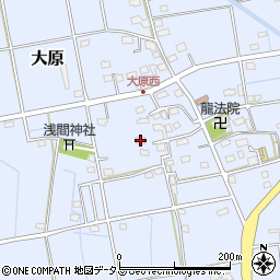 静岡県磐田市大原2338周辺の地図