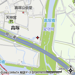 岡山県岡山市北区高塚277周辺の地図