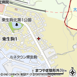 萬福寺東生駒分院「自照庵」周辺の地図
