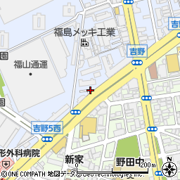 たこやき風風 福島本店周辺の地図