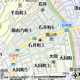 兵庫県神戸市兵庫区石井町周辺の地図