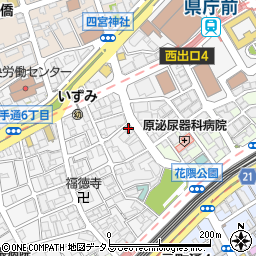 兵庫県商工会連合会周辺の地図