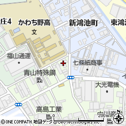 中越運送東大阪寮周辺の地図