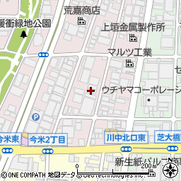 阪奈化学工業株式会社周辺の地図