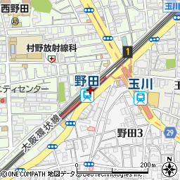 セブンイレブンハートインビエラ野田店周辺の地図