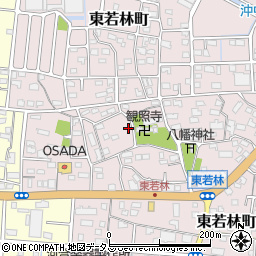 静岡県浜松市中央区東若林町1020周辺の地図