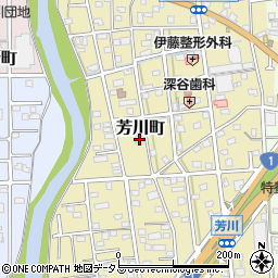 静岡県浜松市中央区芳川町676周辺の地図