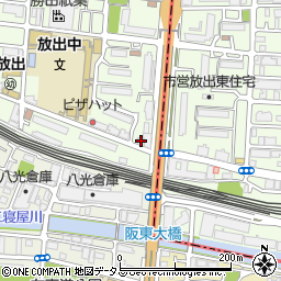 梅田鴻臚館周辺の地図