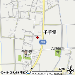 静岡県磐田市千手堂743周辺の地図