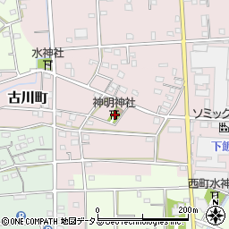 静岡県浜松市中央区古川町344周辺の地図