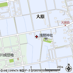 静岡県磐田市大原2449周辺の地図