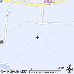 島根県益田市美都町宇津川周辺の地図