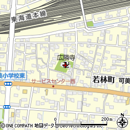 廣隣寺周辺の地図
