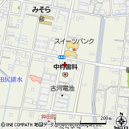 ファミリーマート浜松西神田店周辺の地図