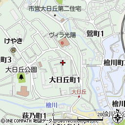 兵庫県神戸市長田区大日丘町1丁目12周辺の地図