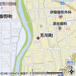 静岡県浜松市中央区芳川町846周辺の地図