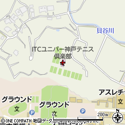 ＩＴＣユニバー神戸テニス倶楽部周辺の地図