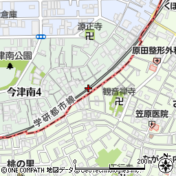 大阪府大阪市鶴見区今津南4丁目11周辺の地図