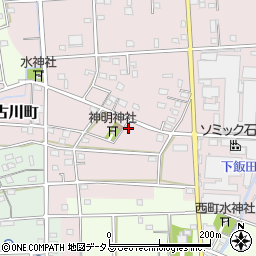 静岡県浜松市中央区古川町周辺の地図