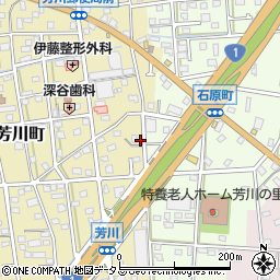 静岡県浜松市中央区芳川町486周辺の地図