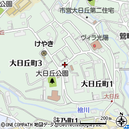 兵庫県神戸市長田区大日丘町周辺の地図