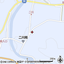 益田警察署　二川駐在所周辺の地図
