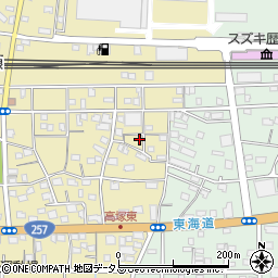 静岡県浜松市中央区高塚町78周辺の地図