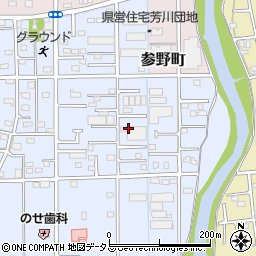 静岡県浜松市中央区恩地町周辺の地図