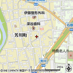 静岡県浜松市中央区芳川町437周辺の地図
