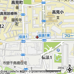 大阪市営高見住宅５７号館周辺の地図