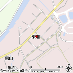 愛知県田原市白谷町東畑周辺の地図