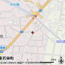 静岡県浜松市中央区東若林町1335周辺の地図