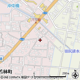 静岡県浜松市中央区東若林町1345周辺の地図