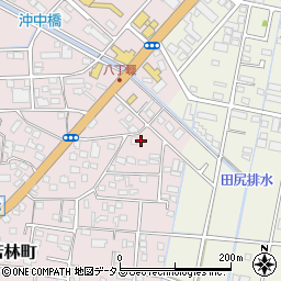 静岡県浜松市中央区東若林町1346周辺の地図