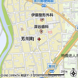 静岡県浜松市中央区芳川町445周辺の地図