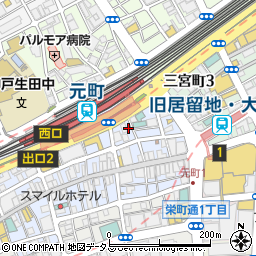 元町１番街商店街振興組合周辺の地図