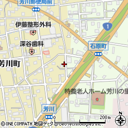 静岡県浜松市中央区芳川町485周辺の地図