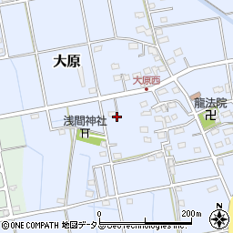 静岡県磐田市大原2392周辺の地図