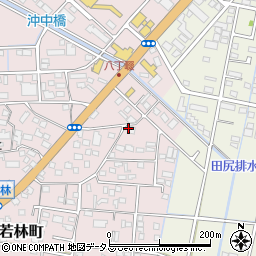 静岡県浜松市中央区東若林町1344周辺の地図