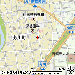 静岡県浜松市中央区芳川町435周辺の地図