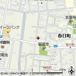 静岡県浜松市中央区神田町253周辺の地図