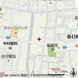 静岡県浜松市中央区神田町255周辺の地図