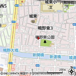 城東鴫野東郵便局周辺の地図