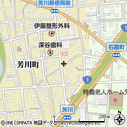 静岡県浜松市中央区芳川町338周辺の地図