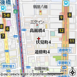 金剛株式会社　大阪支店周辺の地図