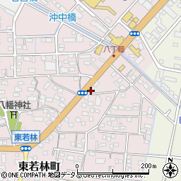 静岡県浜松市中央区東若林町140周辺の地図