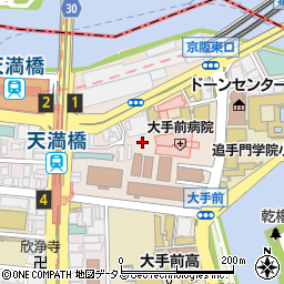 〒540-0008 大阪府大阪市中央区大手前の地図