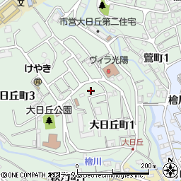 兵庫県神戸市長田区大日丘町1丁目14周辺の地図
