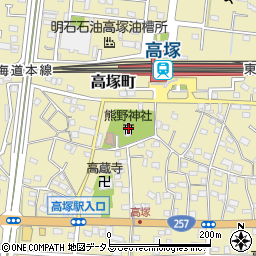 静岡県浜松市中央区高塚町4708周辺の地図